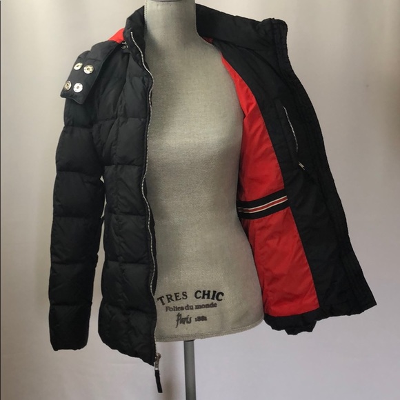 Gap Down Jacket black red interior XS Vintage - Picture 5 of 8